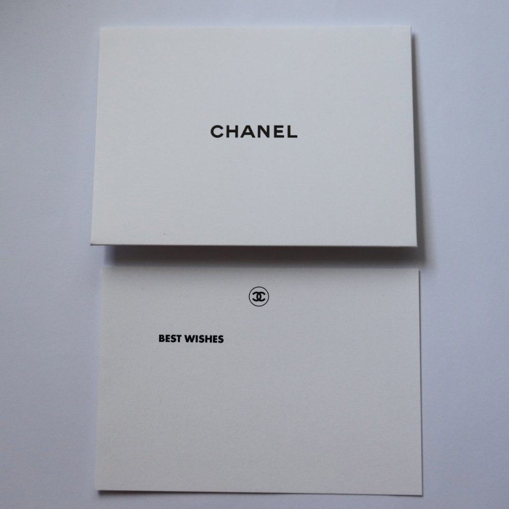 CHANEL Best Wishes Greeting Card & Envelope Set